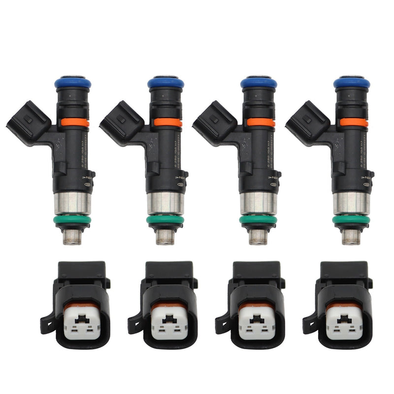 DURAFORCE 4PCS 52lb 550cc EV14 Fuel Injectors for Audi A4 Golf Jetta Passat 1.8L NEW