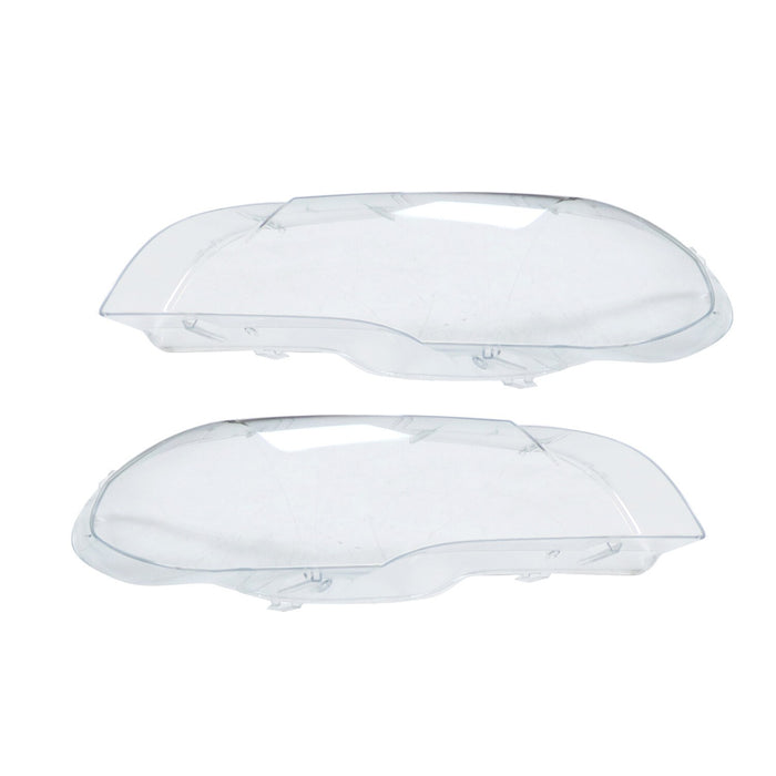 DURAFORCE 2x Front Headlight Covers Left Right BMW X5 E70 2008-2013 Clear Lamps