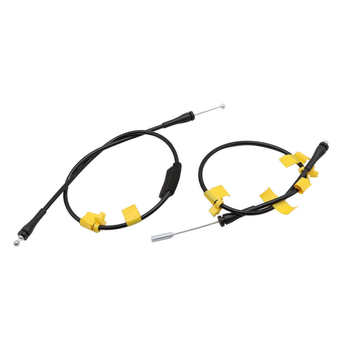 DURAFORCE 2x Rear Side Door Latch Release Cable for Ford F-150 2004-2008 Extended Cab