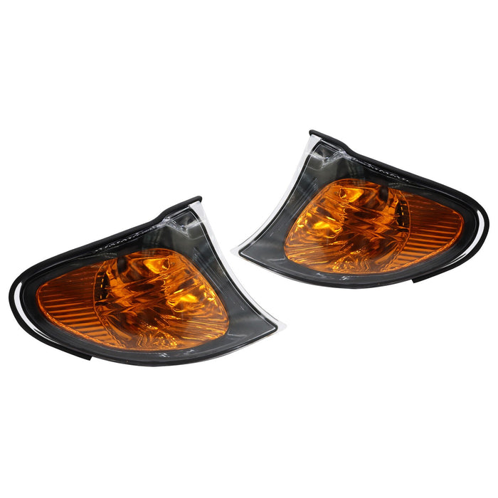 DURAFORCE 2x Amber Corner Parking Turn Signal Lights for BMW 3 Series E46 2002-2005
