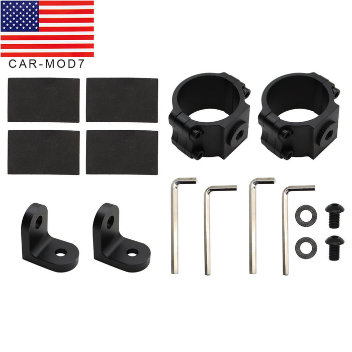 DURAFORCE 2X RZR 4WD LED Whip Light Bar Mount Brackets for 1.75"-2" Rollbar UTV ATV