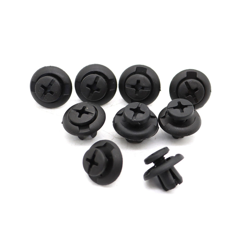 DURAFORCE 40X Car Body Rivet Push Pin Bumper Fender Retainer Trim Moulding Clips Kit