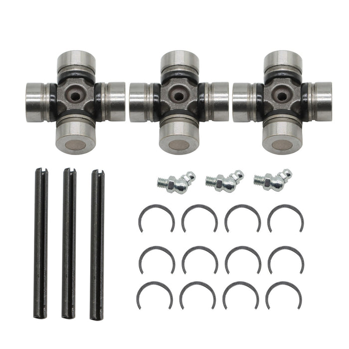 DURAFORCE 3x Front & Rear Prop Shaft U-Joint for Polaris Ranger Crew 800 900 1000