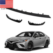 DURAFORCE 3PCS Front Bumper Lower Grille Trim for Toyota Camry SE XSE 2018-2020