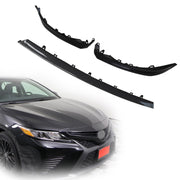 DURAFORCE 3PCS Front Bumper Lower Grille Trim for Toyota Camry SE XSE 2018-2020