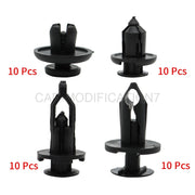 DURAFORCE 40Pcs Car Body Rivet Push Pin Plastic Fastener Bumper Fender Trim Clips