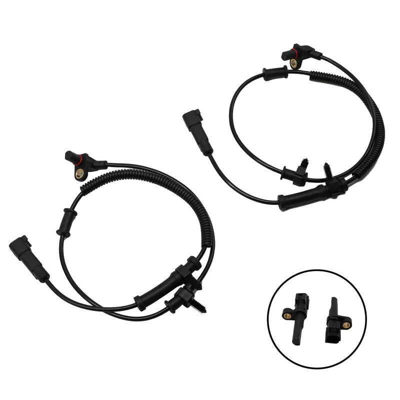 DURAFORCE 4Pcs ABS Wheel Speed Sensors Front Rear L/R for 2010-2012 Dodge RAM 1500