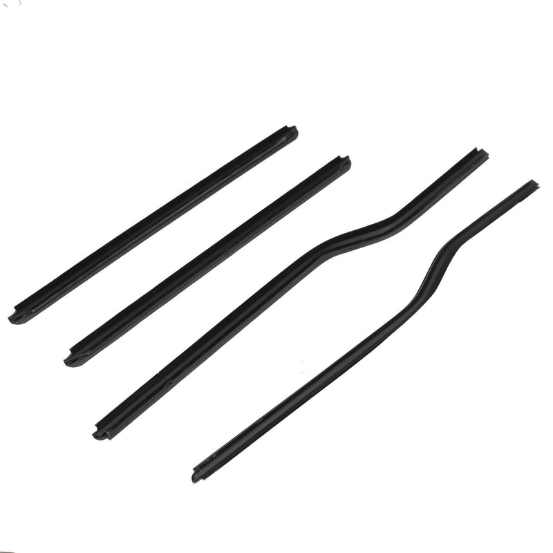 DURAFORCE 4Pc Car Window Felt Trim Seal for 99-16 Ford F250 F350 F450 F81Z 2625596AA