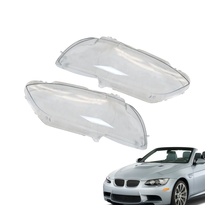 DURAFORCE 2Pc Headlight Lens Cover for BMW E92/E93 M3 2006-2012 2 Door Auto Parts