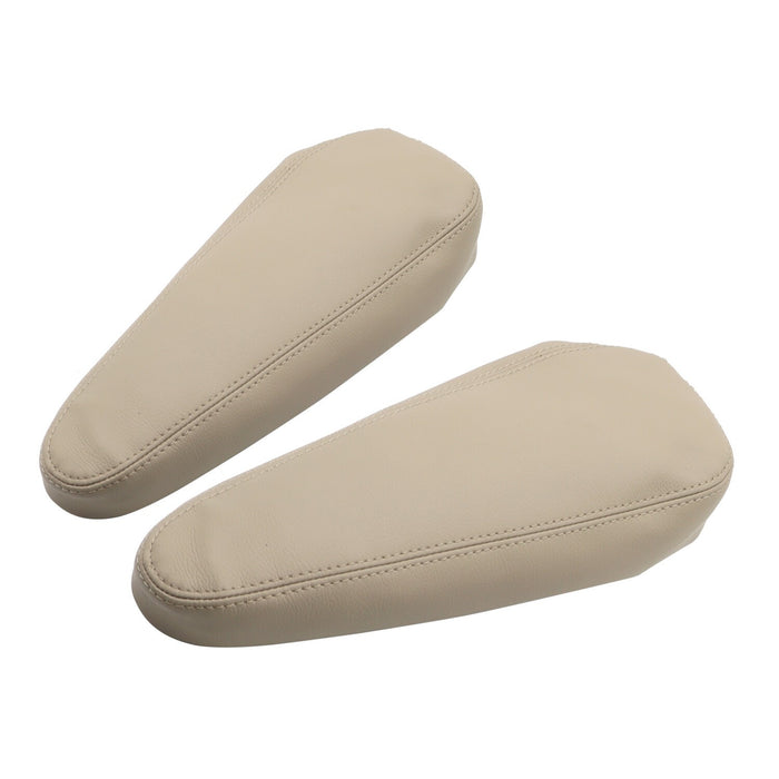 DURAFORCE 2pcs Beige Leather Armrest Covers for Lexus GX470 2003-2009 Seat Replacement