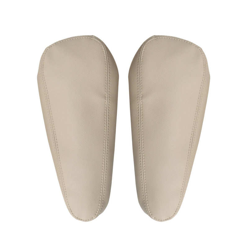 DURAFORCE 2pcs Beige Leather Armrest Covers for Lexus GX470 2003-2009 Seat Replacement