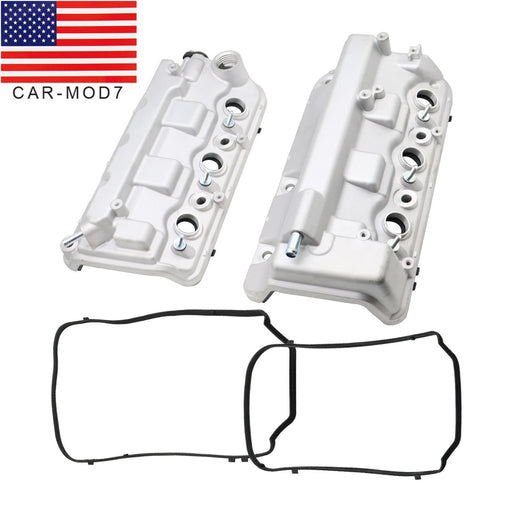 DURAFORCE 2Pcs Front & Rear Engine Valve Cover for Honda Accord Pilot Odyssey Acura RDX