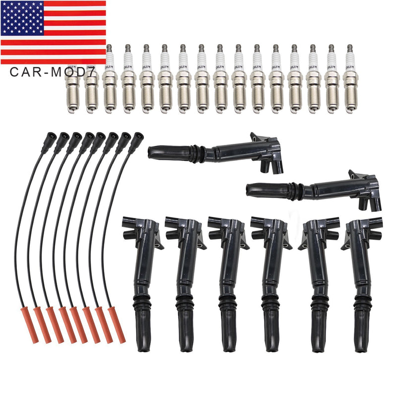 DURAFORCE 8X Ignition Coils & Spark Plug Tune Up Kit for 2011-2017 Ford F250 F350 6.2L V8