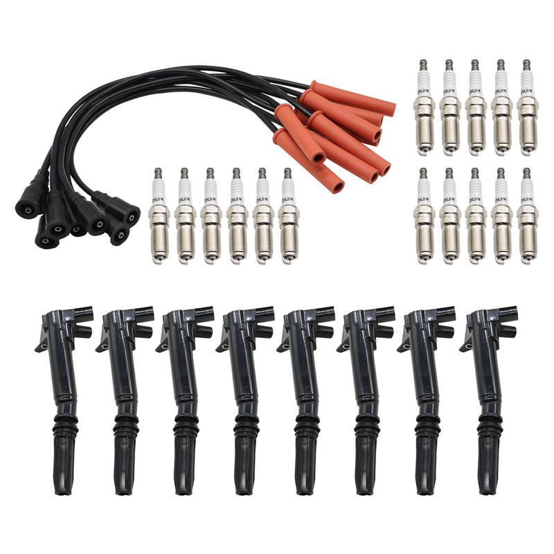 DURAFORCE 8X Ignition Coils & Spark Plug Tune Up Kit for 2011-2017 Ford F250 F350 6.2L V8