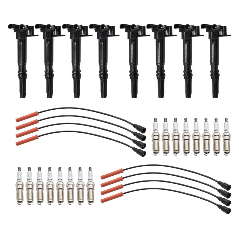 DURAFORCE 8X Ignition Coils & Spark Plug Tune Up Kit for 2011-2017 Ford F250 F350 6.2L V8