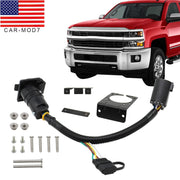 DURAFORCE 7-Way Trailer Wiring Harness & 4-Way Flat Plug Kit for Chevy Silverado 1500/2500