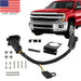 DURAFORCE 7-Way Trailer Wiring Harness & 4-Way Flat Plug Kit for Chevy Silverado 1500/2500