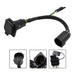 DURAFORCE 7-Way Trailer Wiring Harness & 4-Way Flat Plug Kit for Chevy Silverado 1500/2500