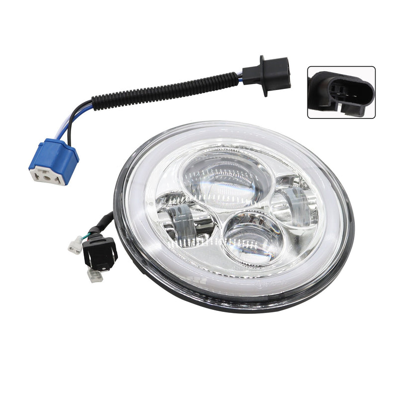 DURAFORCE 7" LED Headlight Hi/Lo Beam Projector for Harley-Davidson Street Glide FLHX