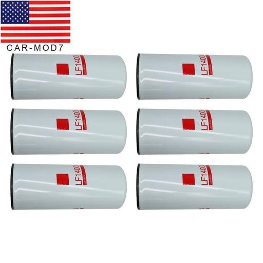 DURAFORCE 6 Pcs LF14000NN Oil Filter for Cummins ISX ISM QSX QSM QST X15 Replaces 4367100