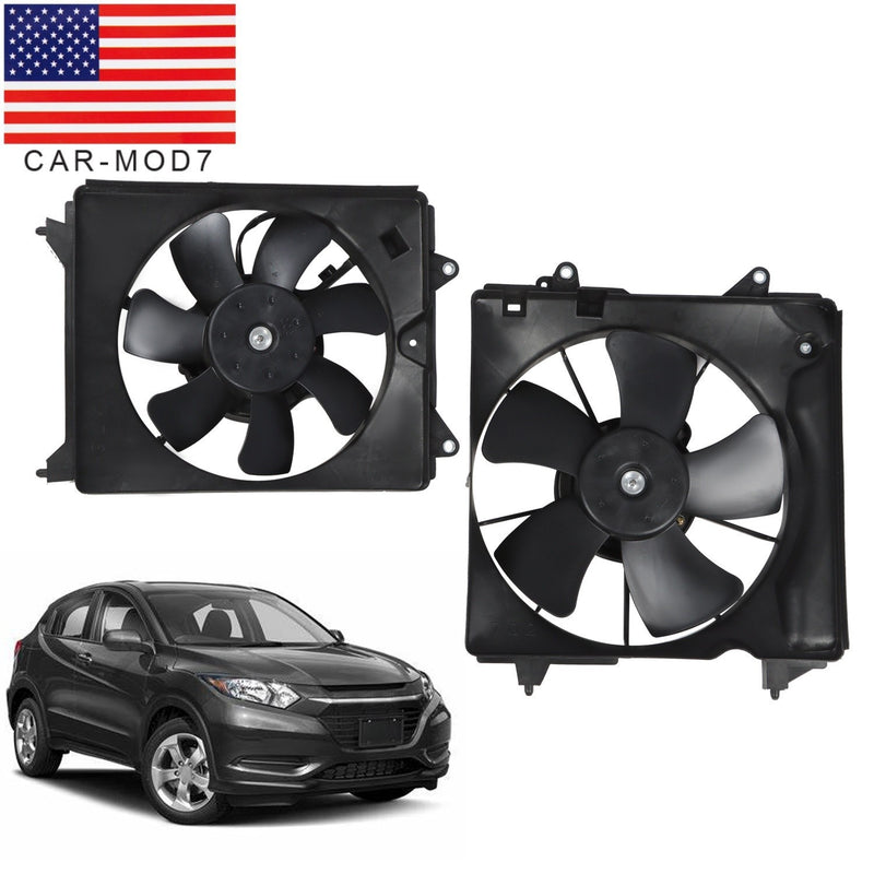 DURAFORCE AC Condenser & Radiator Cooling Fan Assembly for 2016-2018 Honda HR-V