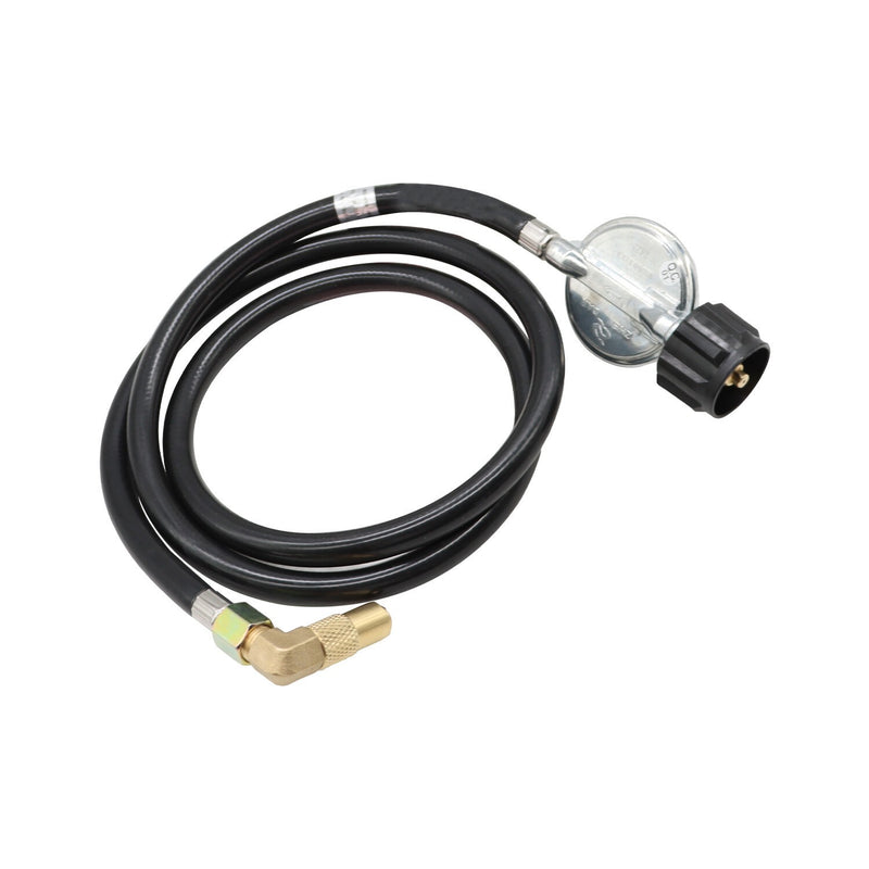 DURAFORCE 5FT Propane Regulator Hose with 90° Elbow Adapter for Blackstone 17" & 22