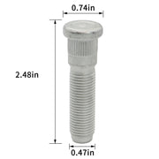 DURAFORCE 8pcs Front & Rear Wheel Hub Stud Set for 2012-2019 Dodge Ram 2500 3500