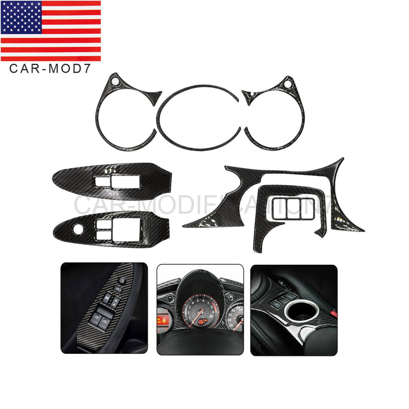 DURAFORCE Carbon Fiber Interior Trim Cover for Nissan 370Z 2009-2020 Full Set