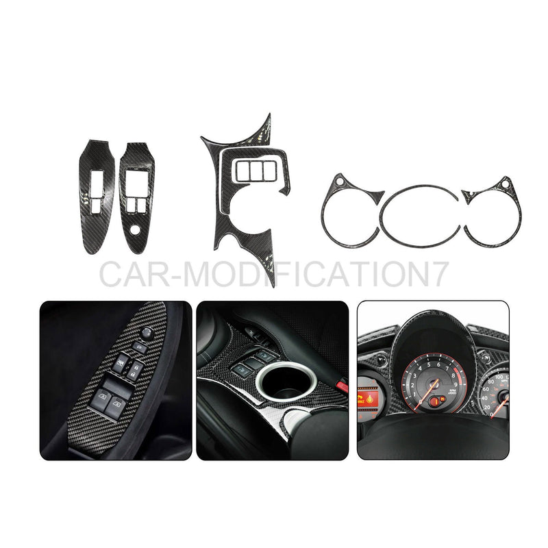 DURAFORCE Carbon Fiber Interior Trim Cover for Nissan 370Z 2009-2020 Full Set