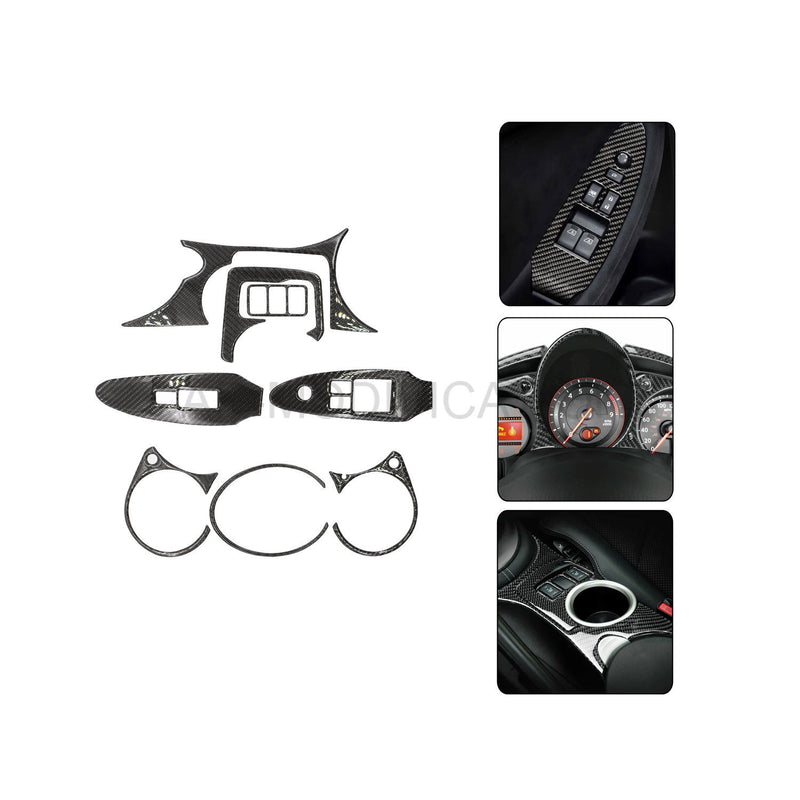 DURAFORCE Carbon Fiber Interior Trim Cover for Nissan 370Z 2009-2020 Full Set
