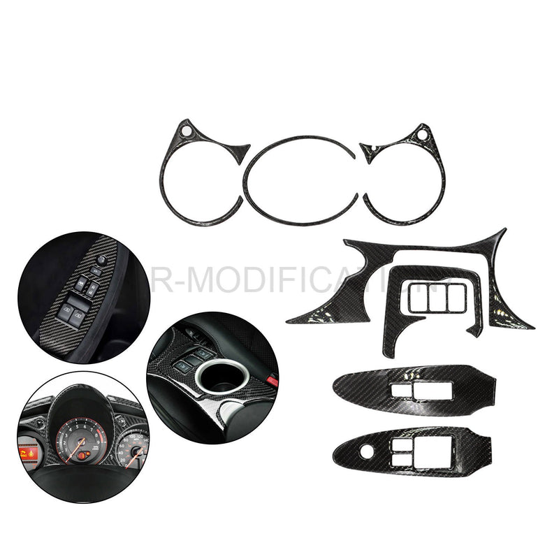 DURAFORCE Carbon Fiber Interior Trim Cover for Nissan 370Z 2009-2020 Full Set