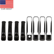 DURAFORCE 8PCS Gloss Black Door Handle Covers Trim for Dodge RAM 1500 2009-2018