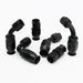 DURAFORCE 6AN Black Nylon PTFE Fuel Line Hose Kit 12ft 6 Fittings E85 Compatible