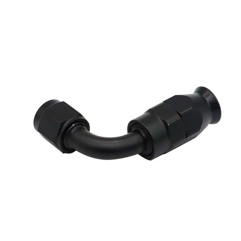 DURAFORCE 6AN Black Nylon PTFE Fuel Line Hose Kit 12ft 6 Fittings E85 Compatible