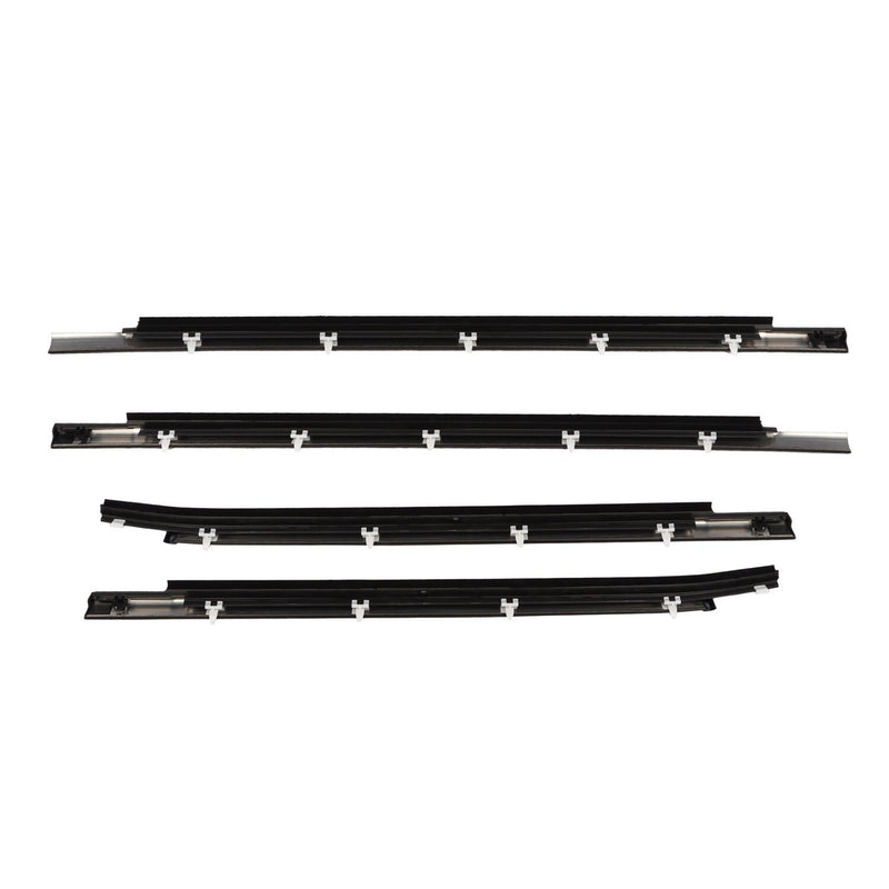 DURAFORCE 4Pcs Weatherstrip Outer Lower Window Seal for Toyota Tundra 2000-2006 Double Cab