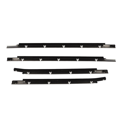 DURAFORCE 4Pcs Weatherstrip Outer Lower Window Seal for Toyota Tundra 2000-2006 Double Cab