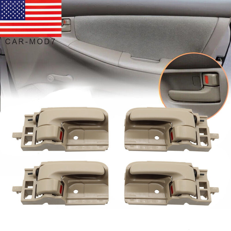 DURAFORCE 4PCS Interior Door Handles Front Rear LH RH 2003-2008 Toyota Corolla Matrix