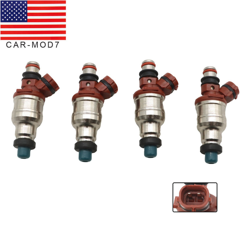 DURAFORCE 4Pcs Fuel Injectors 23250-35040 for Toyota 4Runner Pickup T100 1989-95 22RE