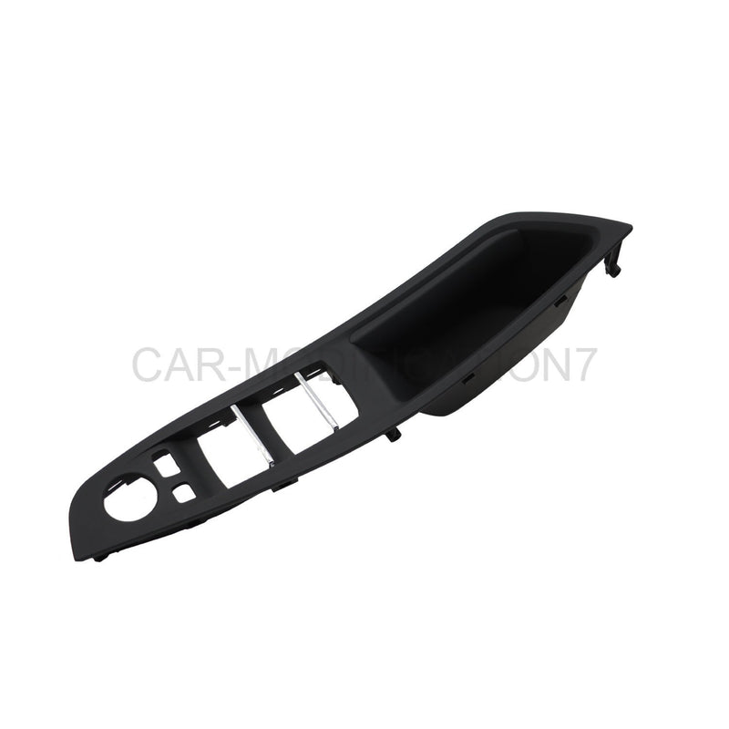 DURAFORCE 7pcs Black Inner Door Handle Trim Cover Set for BMW 5 Series F10 F11