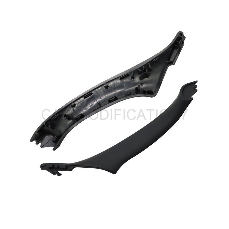 DURAFORCE 7pcs Black Inner Door Handle Trim Cover Set for BMW 5 Series F10 F11