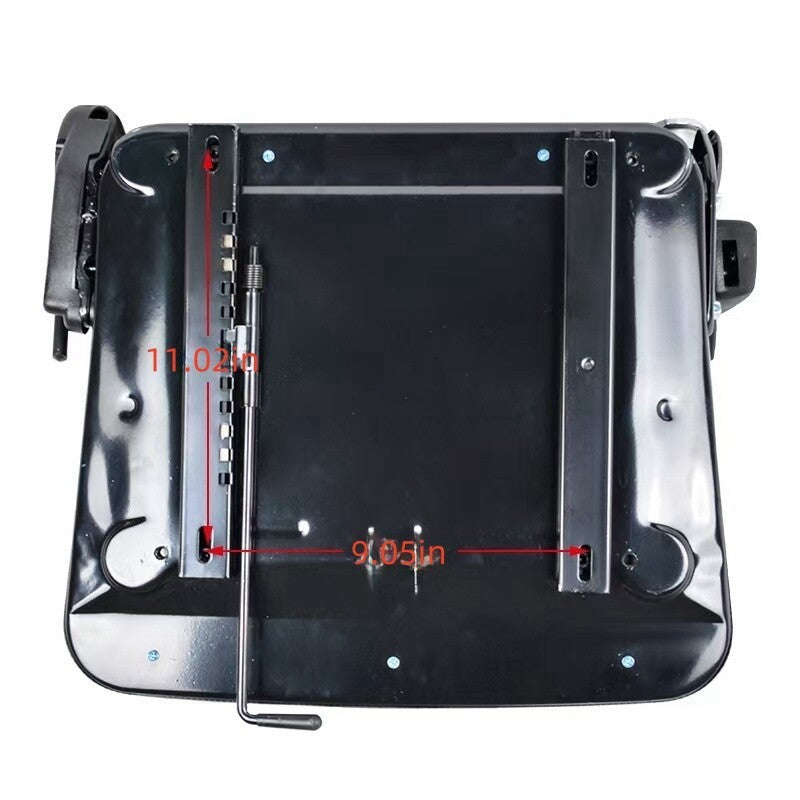 DURAFORCE Adjustable Tractor Seat w/ Safety Belt & Armrest Universal Forklift Backrest