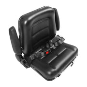 DURAFORCE Adjustable Tractor Seat w/ Safety Belt & Armrest Universal Forklift Backrest