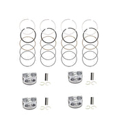 DURAFORCE 4X Connecting Rod Pistons for 2011-19 Hyundai Sonata Kia Sorento Optima 2.4L