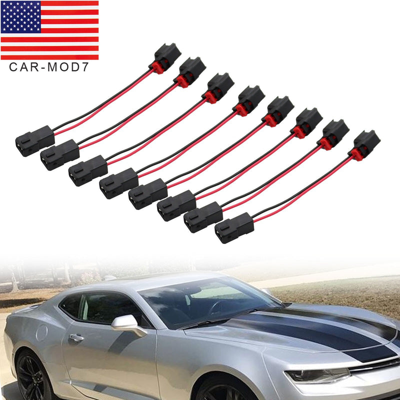 DURAFORCE 8X Fuel Injector Adapter EV1 to EV6/EV14 USCAR for LS1 LS2 LS3 LT1 Engines