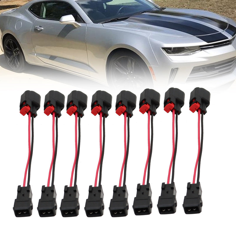 DURAFORCE 8X Fuel Injector Adapter EV1 to EV6/EV14 USCAR for LS1 LS2 LS3 LT1 Engines