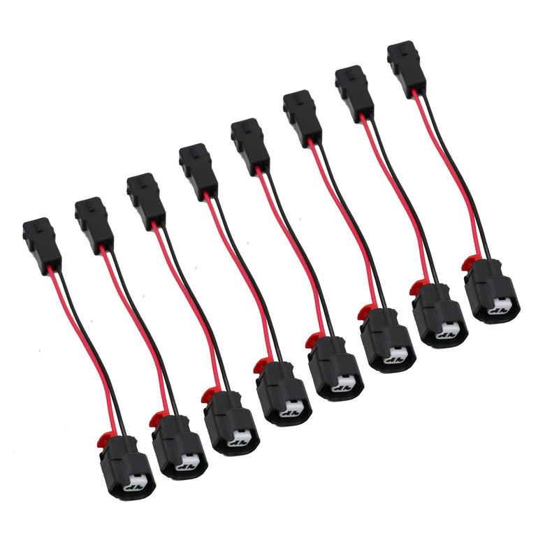 DURAFORCE 8X Fuel Injector Adapter EV1 to EV6/EV14 USCAR for LS1 LS2 LS3 LT1 Engines