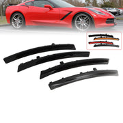 DURAFORCE 4x Smoke LED Fender Side Marker Lights for 2014-2019 Chevy Corvette C7