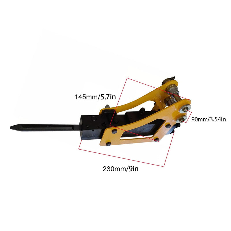 DURAFORCE Hydraulic Rock Breaker Hammer Accessories for Small Excavators