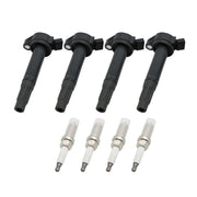 DURAFORCE 4PCS Ignition Coil & Spark Plug Set for Toyota Camry RAV4 Avalon L4 2.5L US