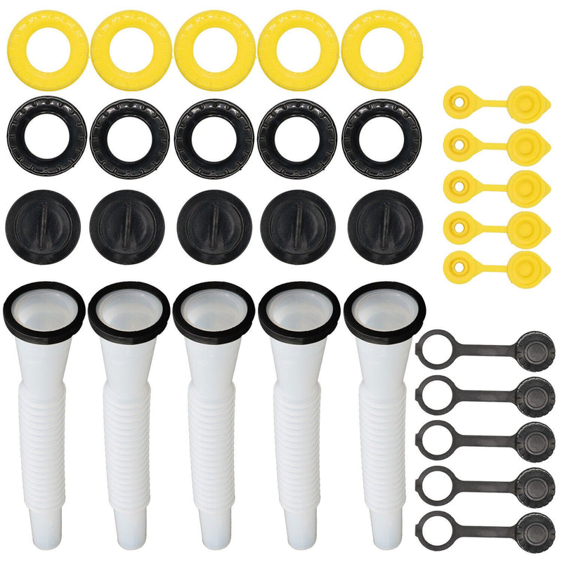 DURAFORCE 5 Sets Replacement Gas Can Spouts for Blitz, Midwest, Scepter & Briggs & Stratto